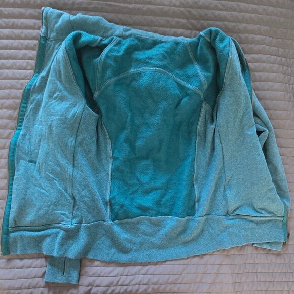 Lululemon Scuba Hoodie *Light Cotton Fleece - 4 Heathered Desert Teal - Picture 5 of 9
